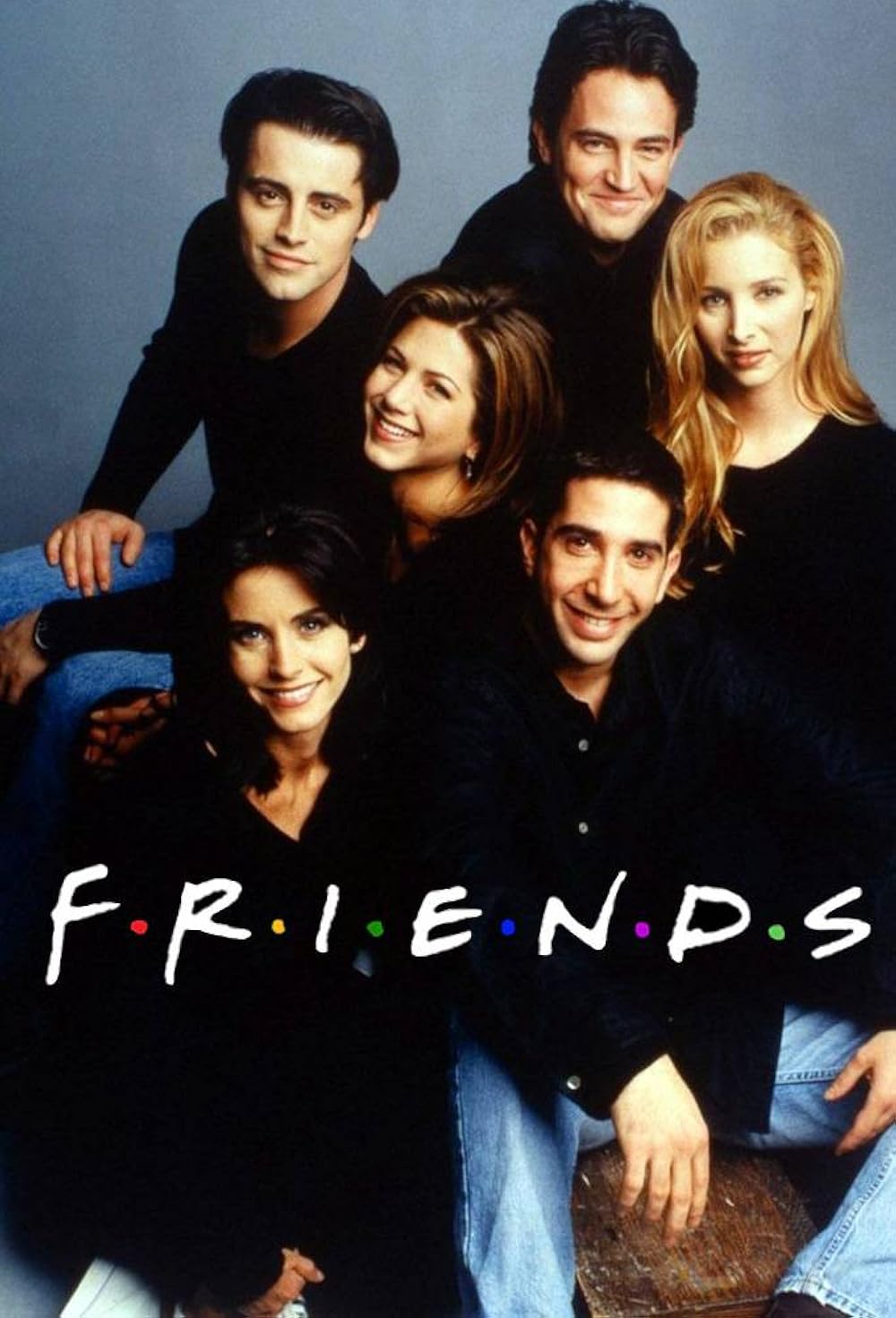 El elenco de Friends, una serie recomendada para practicar inglés.