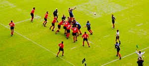 rugby line-out