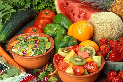 organic fruit and vegetables