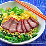 noodles with red pork