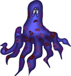 Ollie the octopus only had seven legs