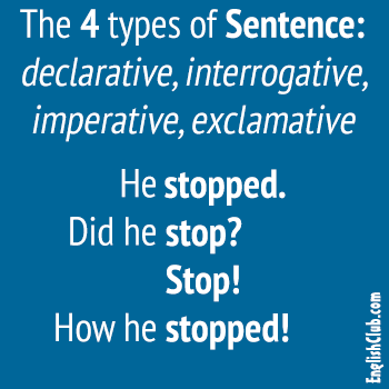 sentence type examples