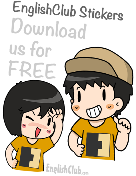 EnglishClub Stickers - free download