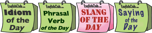 Word of the Day - idioms, phrasal verbs, slang and sayings